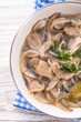 roasted mushrooms with onions