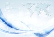 Vector smooth tech background with abstract waves