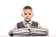 Child reading books