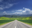 road in mountain.