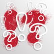 Question marks background