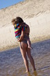 maman et son fils à la plage
