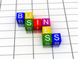 Illustration: 3d word business 3d word business