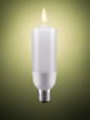 wax candle into lighting bulb