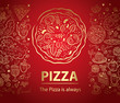 Pizza design menu