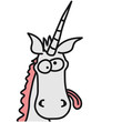 Crazy Unicorn Head