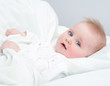 baby lying in the bed