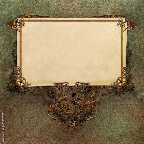 Illustration: Steam Punk Background Steam Punk Background