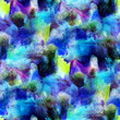 art blue, green hand paint background seamless wallpaper waterco