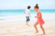Two kids at beach
