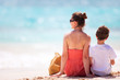 Photo: Mother and son at beach Mother and son at beach