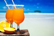 Two bocals of Tequila Sunrise cocktail