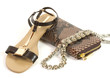Comfortable sandali shoes isolated