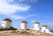 Windmills of Mykonos island in Greece