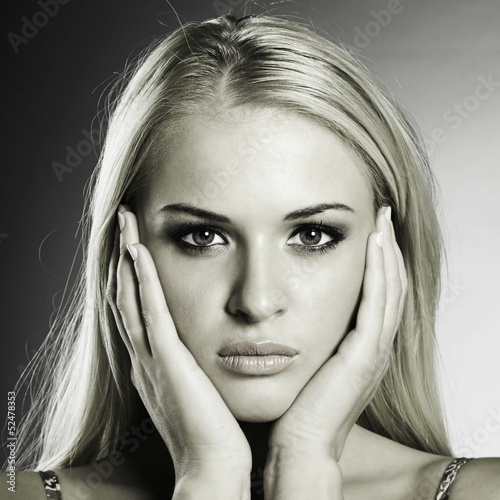 Photo: Portrait of beautiful blond woman Portrait of beautiful blond woman