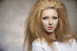 Photo: girl with great hairstyle in close-up portrait girl with great hairstyle in close-up portrait