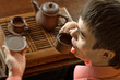 man with tea