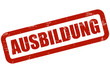 Grunge Stempel rot AUSBILDUNG