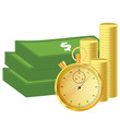 Money and stopwatch