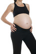 Bauch einer schwangeren Frau