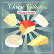 Various types of cheese