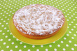 Delicious poppy seed cake on table close-up