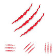 Vektor: Claw Scratches Set. Vector Claw Scratches Set. Vector