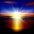 abstract background with sunrise and clouds