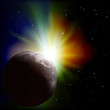 abstract space background with stars