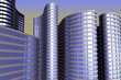 Ilustração : Skyscrapers.3d render. Skyscrapers.3d render.