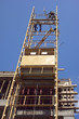 Foto: Montage des Baustellenaufzuges Montage des Baustellenaufzuges