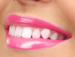 Beautiful make up of glamour pink gloss lips