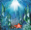 Underwater background. vector illustration
