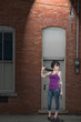 Woman with shotgun