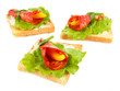 Photo: Salami rolls with paprika pieces inside, Salami rolls with paprika pieces inside,