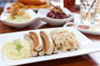 Nürnberger Bratwurst und Sauerkraut