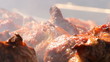 Shish kebab on the grill  