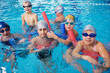 Happy Children Group  At Swimm...