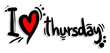 Love thursday