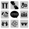 monochromatic cooperation icons