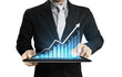 touch screen graph on a tablet