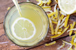 Home-made refreshing healthy summer lemonade