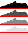 scarpe in mostra
