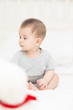 Photo: Thoughtful baby boy Thoughtful baby boy