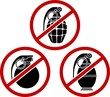 No grenades
