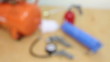 Air compressor with spare parts
