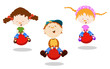 Kids Bouncing on a Hopper Ball
