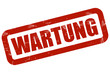 Grunge Stempel rot WARTUNG