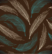 seamless vintage background with plumes