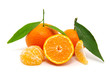 mandarin on white